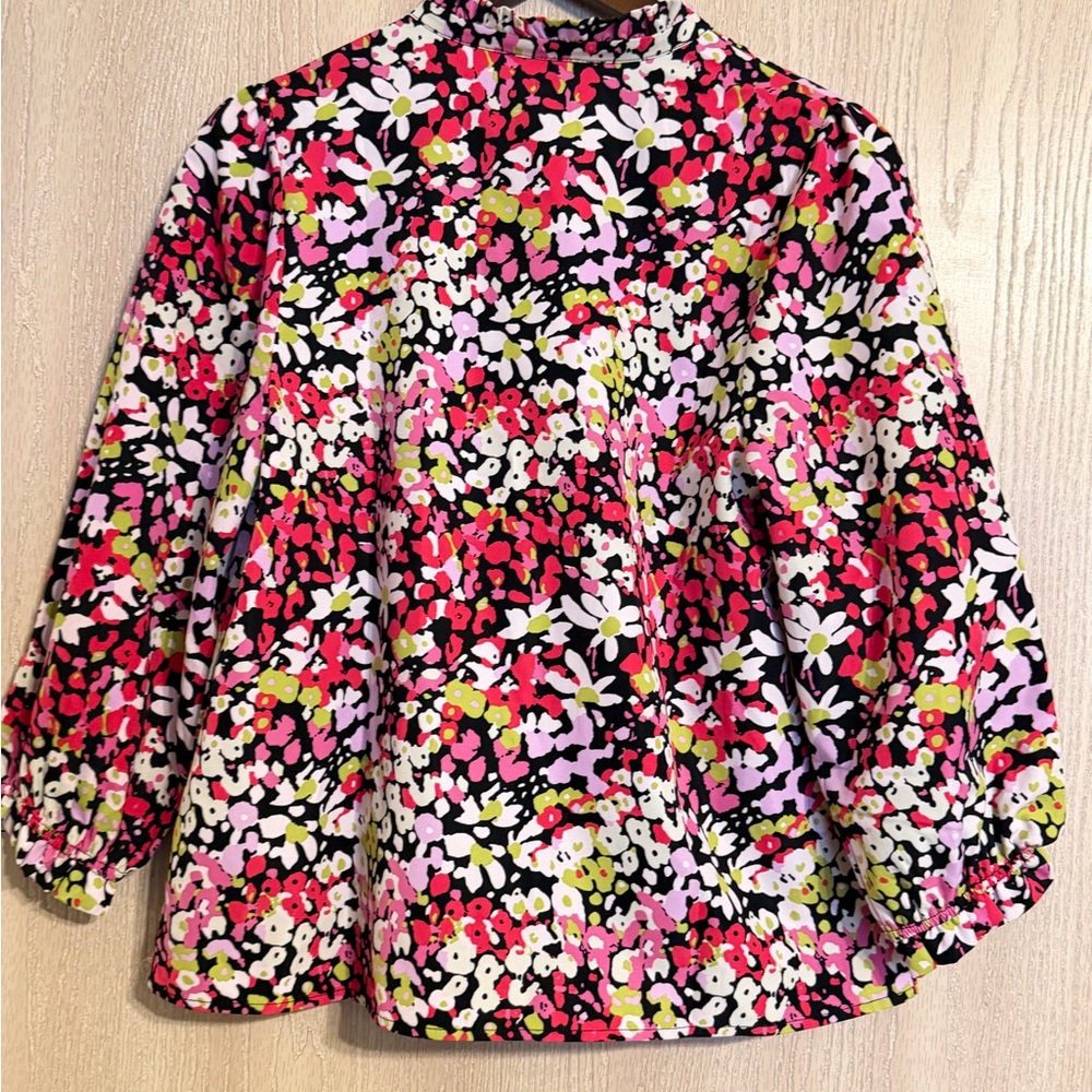 Michelle McDowell Secret Garden Pink Ashton Top Floral Women's Small Top - Picture 7 of 10